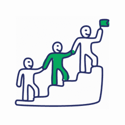 Guided group quitting session illustration